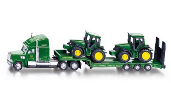 "Siku 1837 Tieflader Mit John Deere Traktoren \"Farmer Serie 1:87\" Neu OVP--"-image