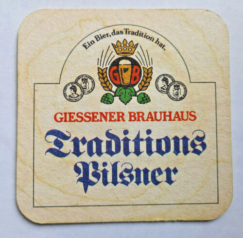 Giessener Brauhaus - Traditionen Pilsner - Vintage Biermatte  - Bild 1 von 2