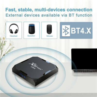 X96 Max Plus Ultra TV Box Android 11 S905X4 8K Wifi BT 4G 32G/64G