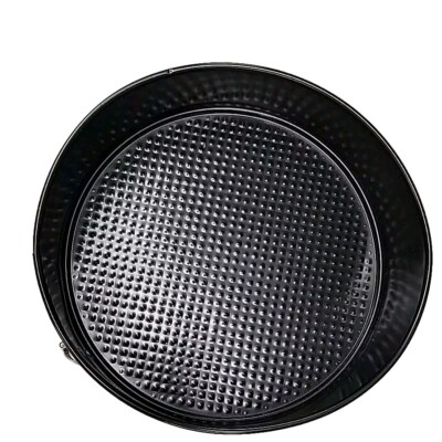 3 Pc Set 10'', 9'', 7''Spring Form Pan Non-Stick Black Aluminum Quick Release Cake
