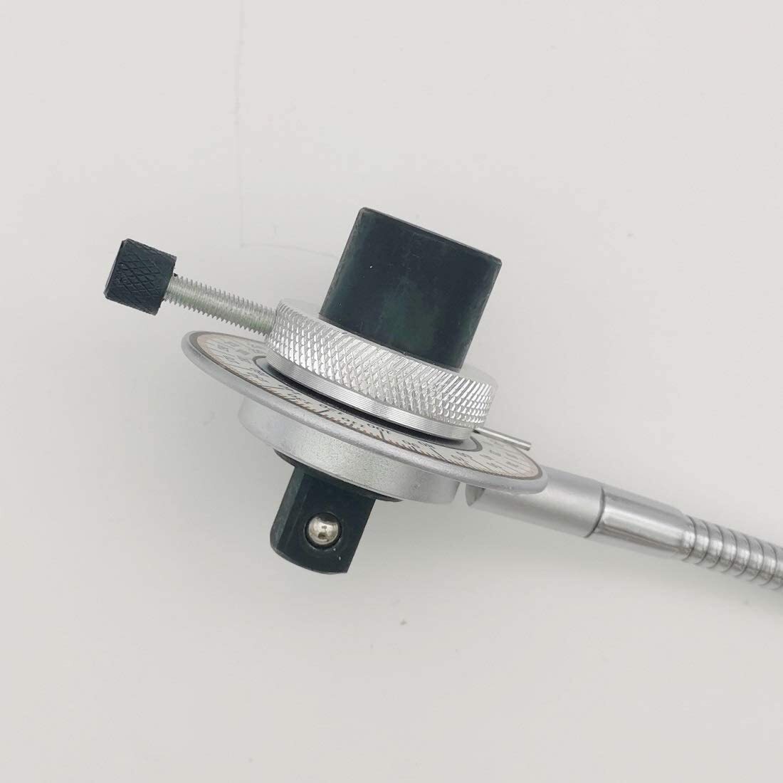 VASTOOLS Torque Angle Meter 1/2" Drive Wrench Angle Gauge 14" Flexible Clip A...