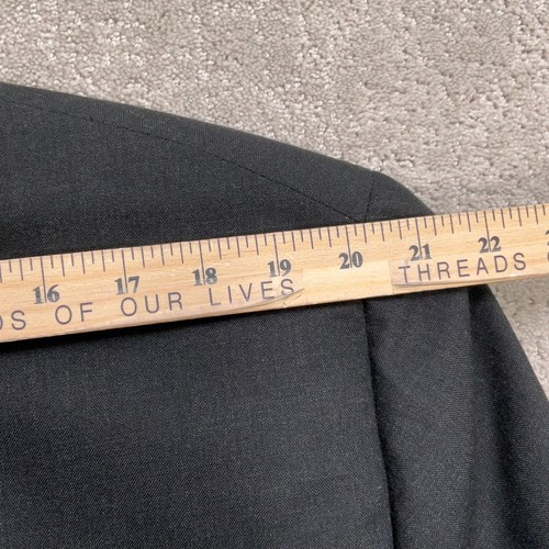 Jos A Bank Suit Men 48L 39W 30L Charcoal Gray Classic Two Button Roll Three - Picture 8 of 19