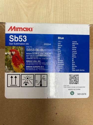 Mimaki SB523 Dye Sublimation Inks 2ltr Bags Brand New Unopened O/Date With Chips - Picture 6 of 8