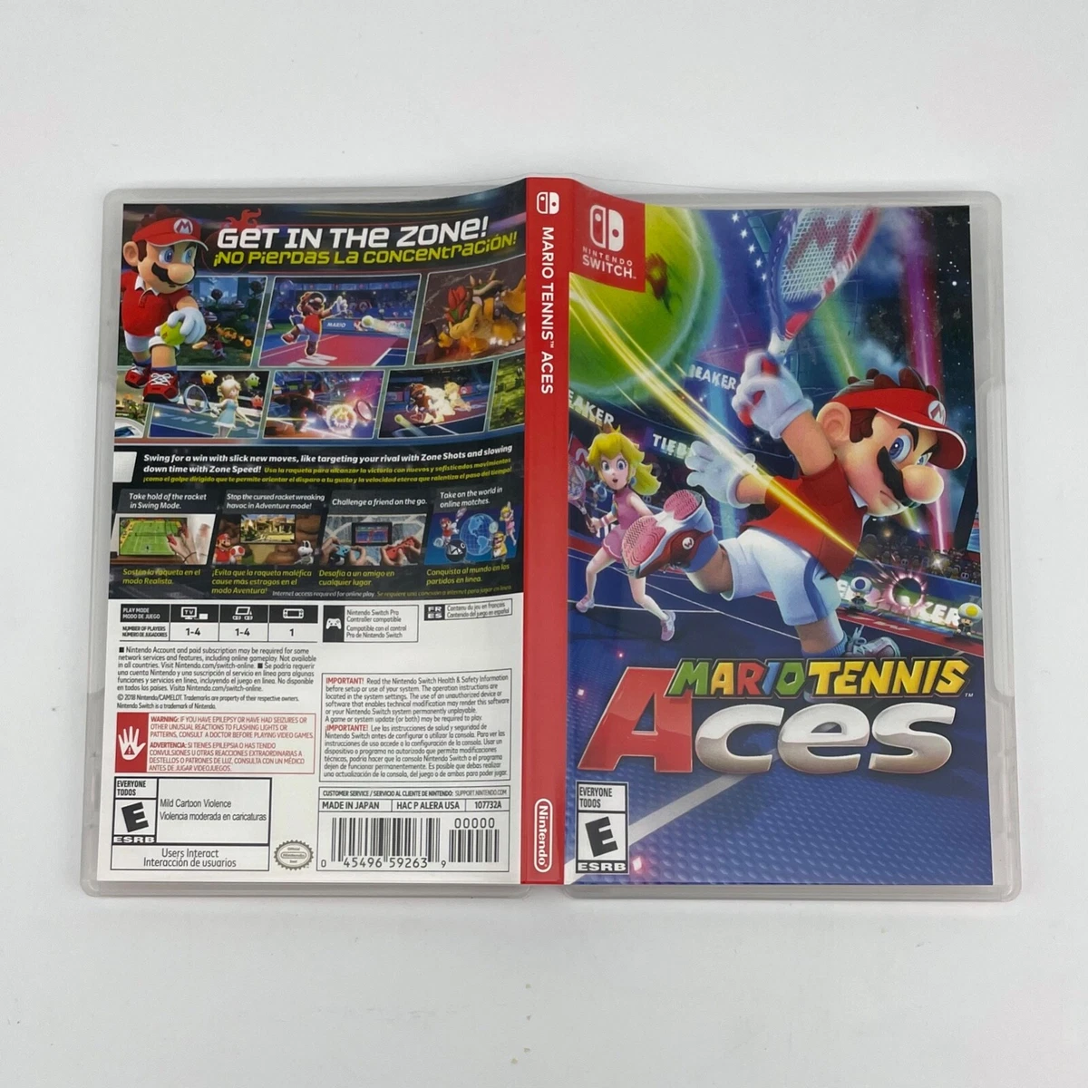 Mario Tennis Aces - Nintendo Switch - CASE ONLY - No Game | eBay