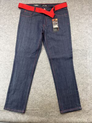 Refuse Denim Men's Jeans Size 38 Y2K 2000's Blue Hip Hop Style Embroidered