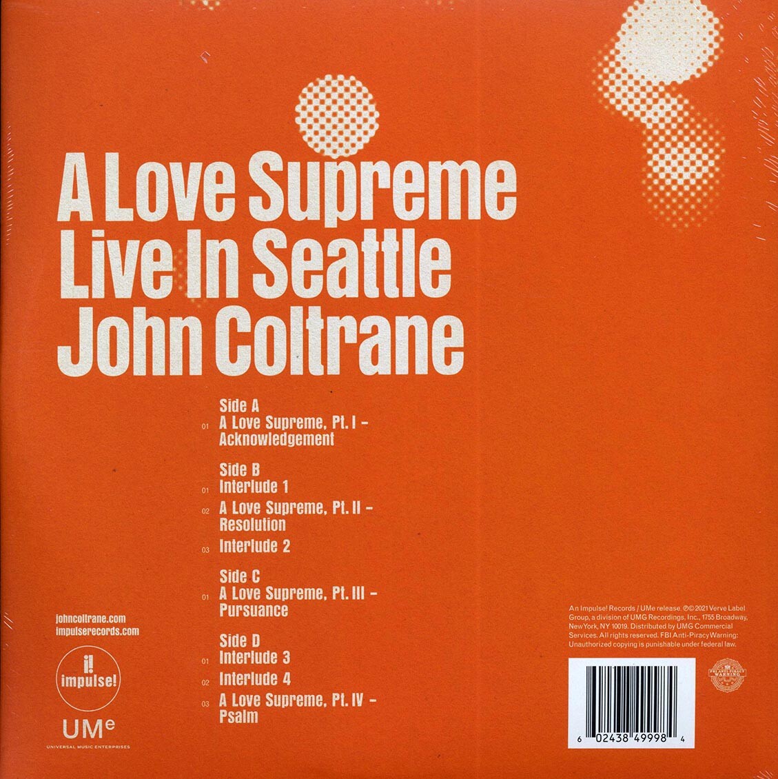 US オリジナル A LOVE SUPREME / John Coltrane John Coltrane - A Love Supreme - Amazon.com Music