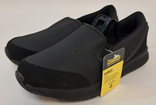 NEW TredSafe Enduro Pro Womens 6M SARA Slip Resist Black Slip on Work Crew Shoes
