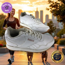 Reebok Classic White Leather Walking Sneakers Women's Size 6 1Y3502