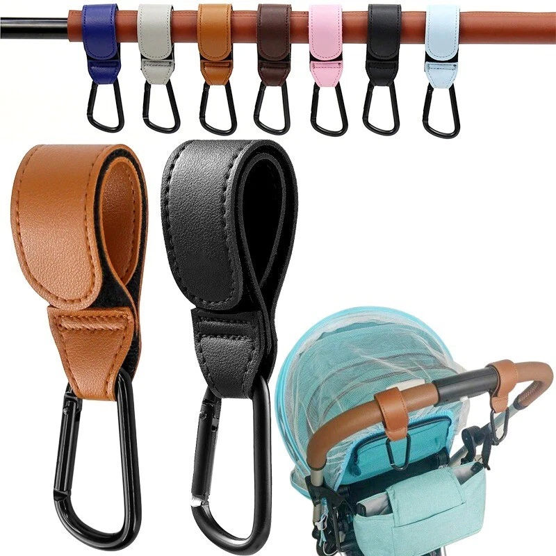 New Leather Baby Bag Stroller Hook Cart Organizer Pram Hook Accessories