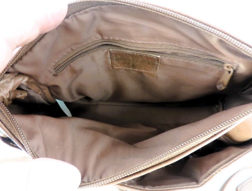 TR BENTLEY Brown Faux Leather Crossbody Shoulder Bag Zip Purse Handbag VINTAGE - Picture 19 of 21