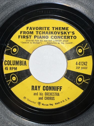 Lot x 3 RAY CONNIFF 45 Somewhere, My Love / Tchaikovsky's First Piano / Oklahoma - Picture 5 of 8