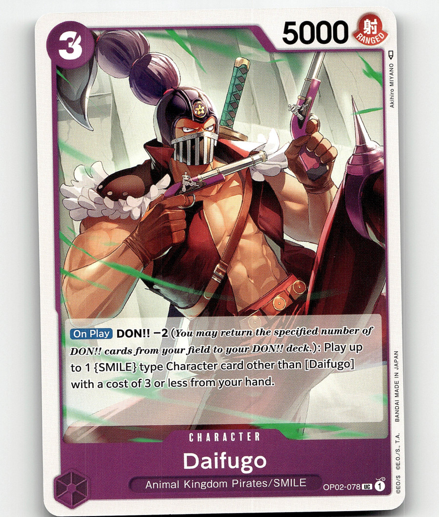 One Piece Card Game Daifugo Paramount War OP02-078