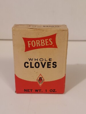 Forbes Brand Vintage Whole Cloves Spice Box