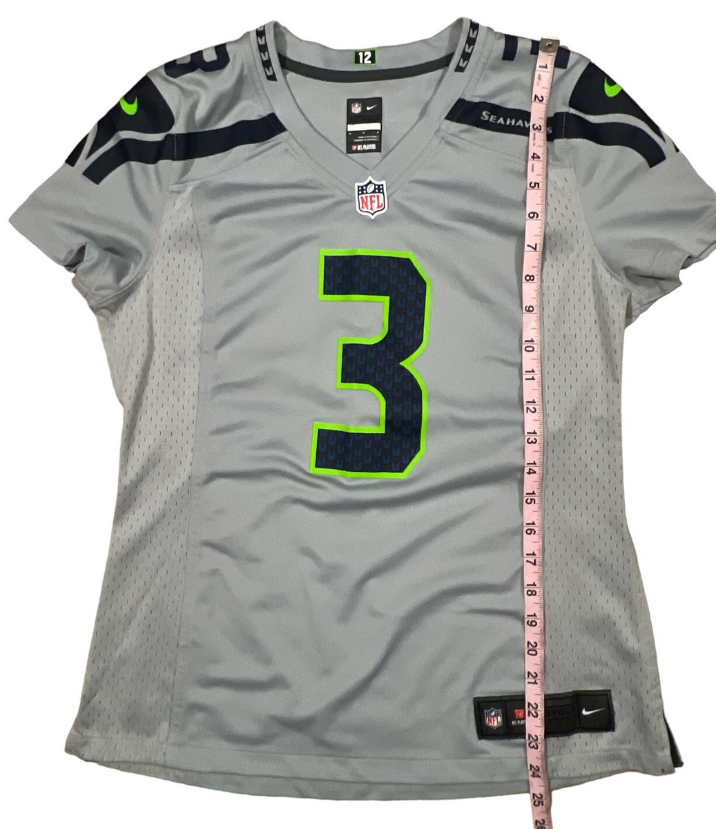 Russell Wilson Seattle Seahawks Jersey #3 Wolf Gray Nike On