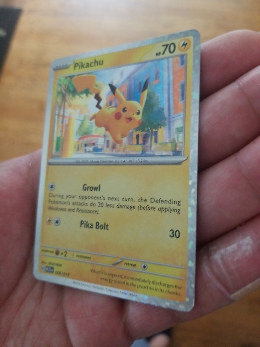 Pikachu 006/015 - Holo - McDonald's 2023 Pokemon Card | eBay