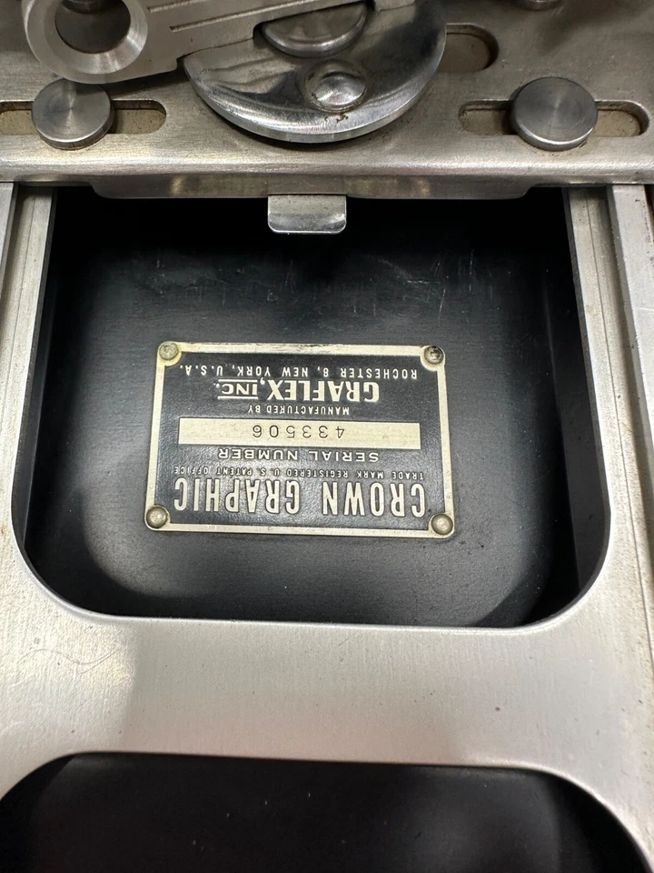 Graflex Speed Graphic 4x5 Camera w/ Graphex 101mm f4.5 Optar Lens Untested - Image 2 of 4