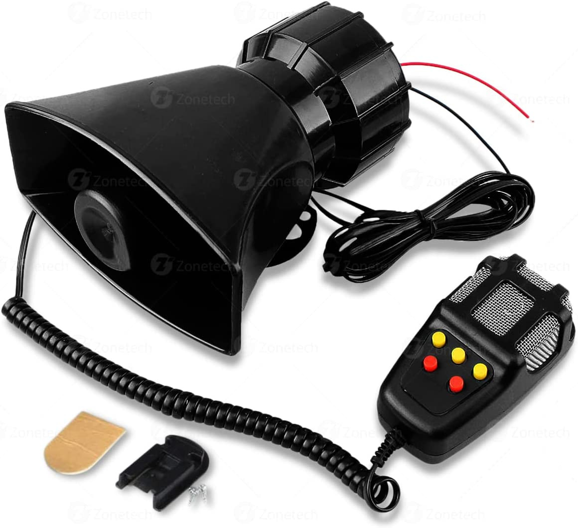 Sirenas De Policia Audio Para Auto Carro Con Micrófono Fuerte Pitido Eléctrico