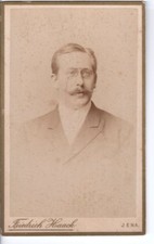 CDV Foto Studentika Burschenschaft mit Widmung - Jena 1892