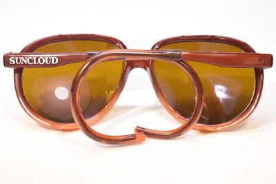 VINTAGE SUNCLOUD SC-5 SPLIT MIRRORED GLASS LENS GLACIER  display picture 2