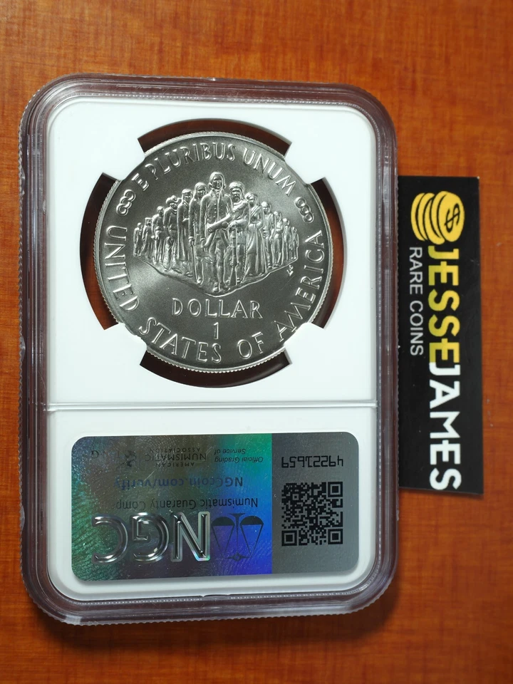 1987 P $1 SILVER CONSTITUTION COMMEMORATIVE DOLLAR NGC MS70 MAGNUM OPUS LABEL - Image 2 of 2