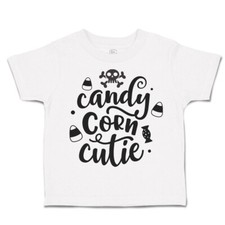 Halloween Toddler T-Shirt Candy Corn Cutie Skull Design Magic Boy  Girl Clothes