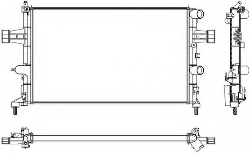 Radiateur d'eau Opel Astra G anti fuite pour circuit de refroidissement