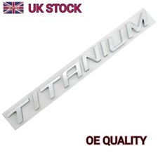 TITANIUM Car Letter Trunk Boot Badge Emblem For Ford Focus Mondeo Galaxy Fusion 