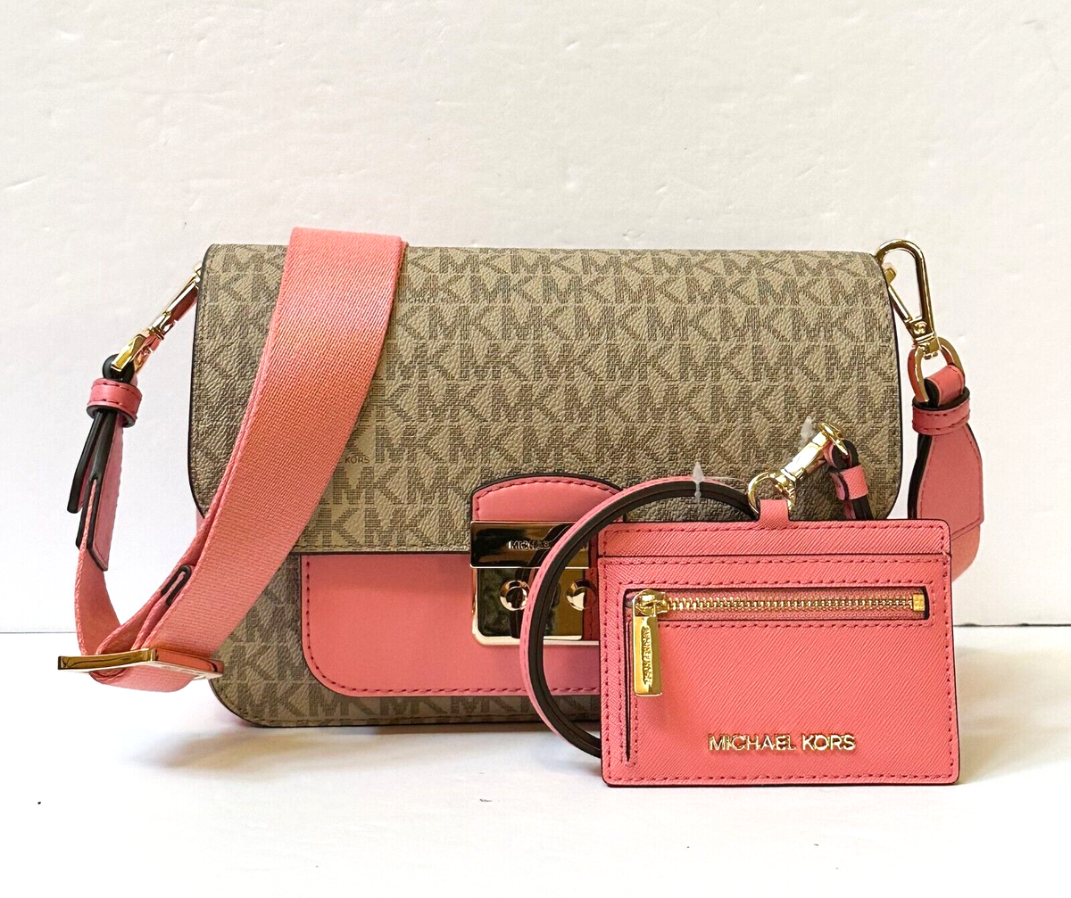 7月★MICHAEL KORS★SLOAN EDITOR MD FLAP MESSENGER MICHAEL KORS SLOAN EDITOR MD FLAP MESSENGER BAG MK + CARD