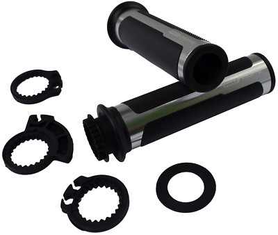 Lenkergriffe Metallringen 2 St offen metal retro sport styl cafe bobber scramble