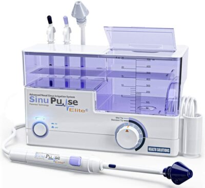 SinuPulse Elite Advanced Nasal Sinus Irrigation System w/ Bonus Sinus Care Book
