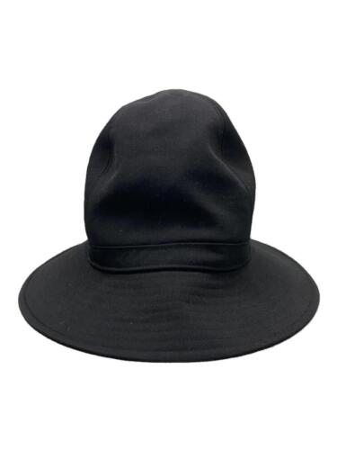 yohji yamamoto POUR HOMME Hat -- Wool BLK Solid Men's HO-H05-100 - Afbeelding 1 van 6