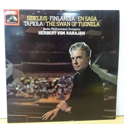 ASD 3374 SIBELIUS Finlandia En Saga Tapiola KARAJAN BERLIN PO HMV STEREO LP25