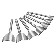 Arc-Shaped Leather Cutter Punch Set 15mm-45mm Strap End Punch Tool, Set of 7