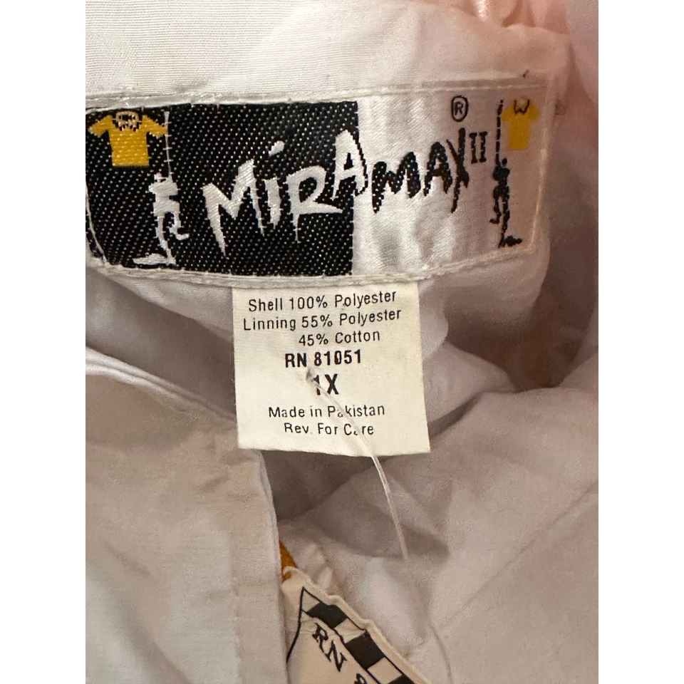 Chaqueta de Pista Vintage Miramax II XL Retro Colorblock Blanco Rojo Amarillo Foto 4 de 4