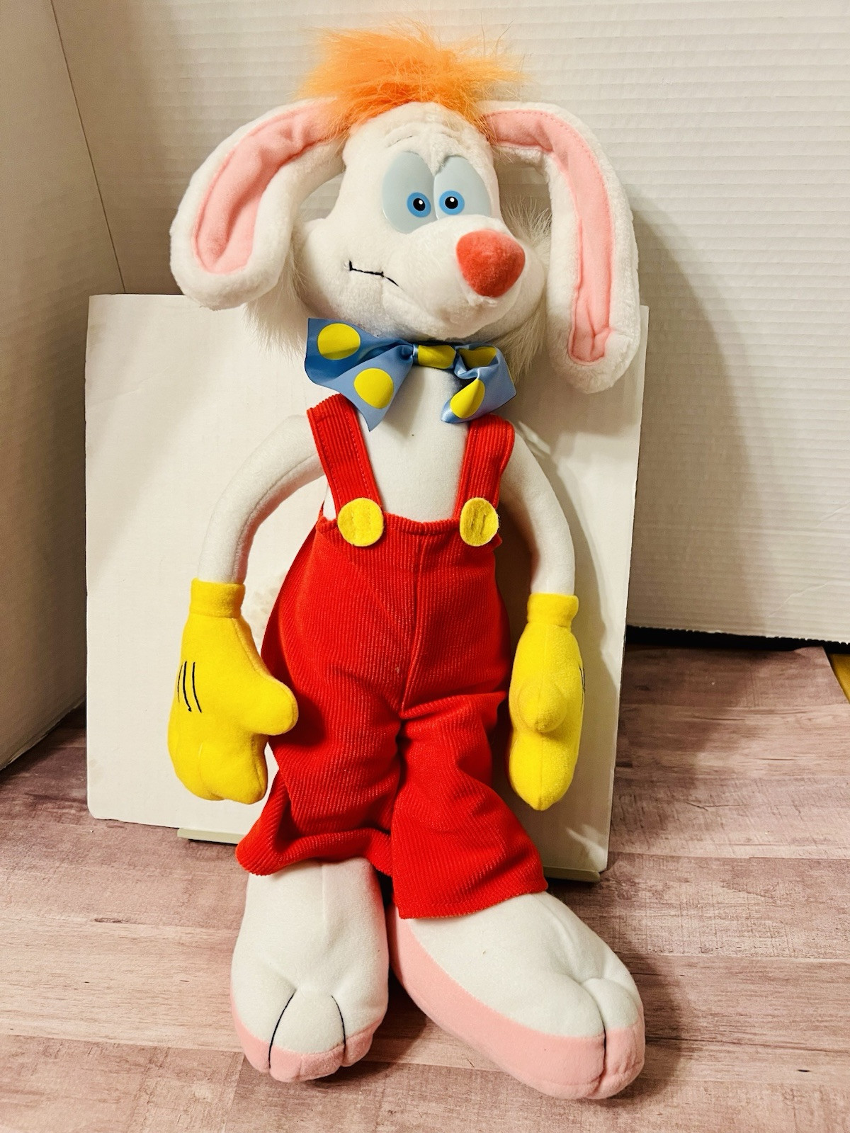 Roger Rabbit 18 Inch 1988 Vintage Plush Doll Playskool Who Framed Roger Rabbit
