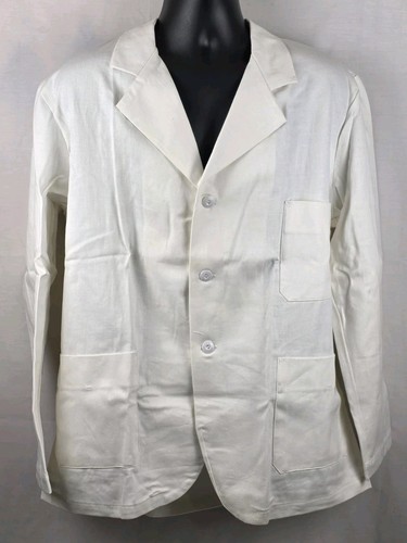 Vintage Men's Lab Coat Size 44 Fashion Seal Uniforms Div Of Superior Surgical