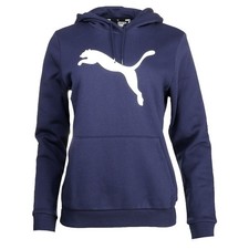 PUMA Essentials Cat Logo Pullover Hoodie Womens Blue Casual Outerwear 68098006