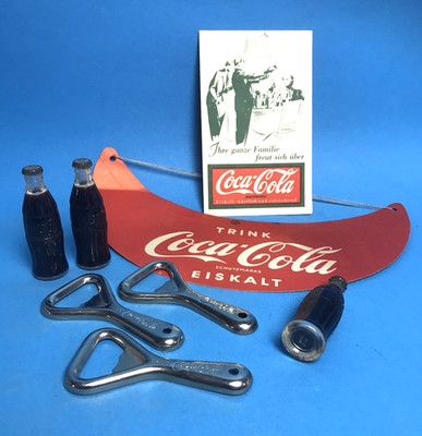Originale  8 Coca-Cola  Artikel aus den 50/60er Jahren