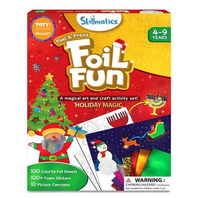 Skillmatics Foil Fun - Chaos-Free Holiday Art & Craft Kit for Kids, DIY