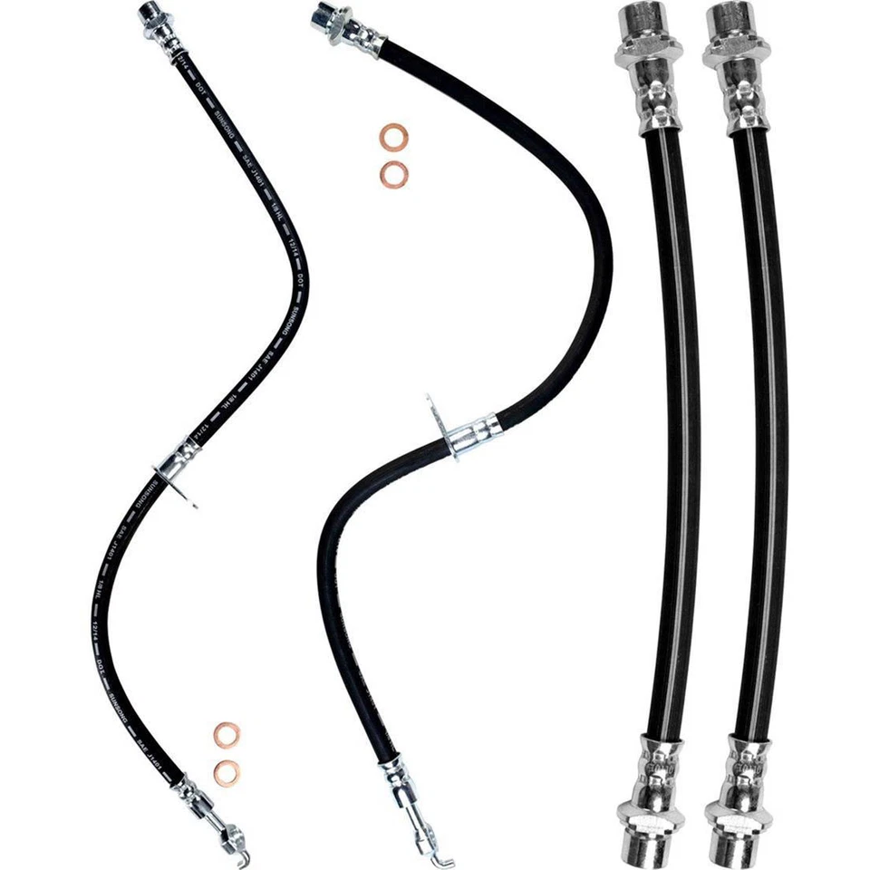 Manguera hidráulica de freno trasero delantero izquierdo y derecho para Pontiac Vibe 2003-2008 1,8 L Foto 2 de 2