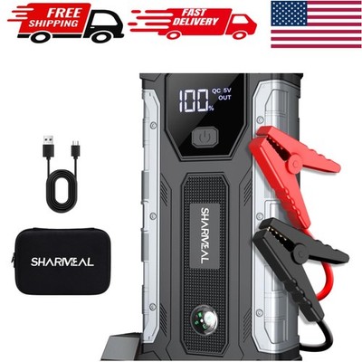 Emergency 3000A Battery Jump Starter Pack - Compact & Powerful Vehicle Solution