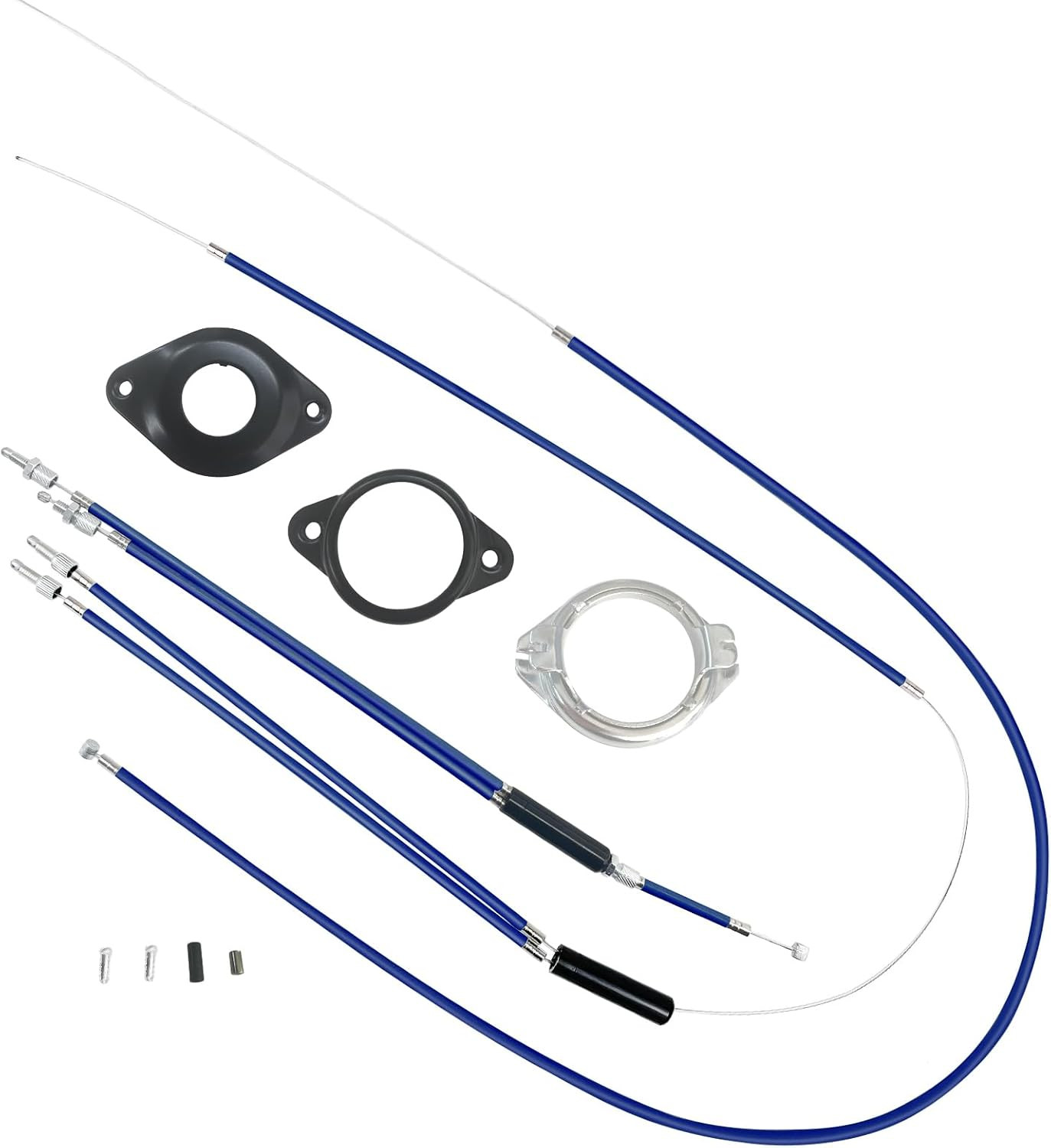 Pro BMX Gyro Brake Cable Kit with Front+Rear Cables & Spinner Rotor