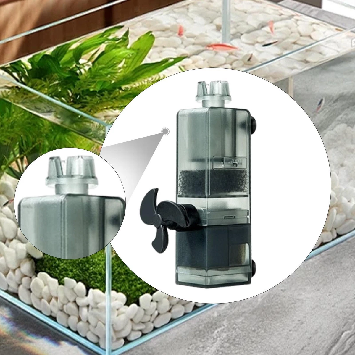 Skimmer Para Acuario Y Pecera – Filtro Superficial Ultrasilencioso 5W, ABS, Elimina Aceites Y Proteínas (220-240V)
