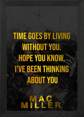 Mac Miller Gerahmtes Wandbild Poster Leinwanddruck Bild