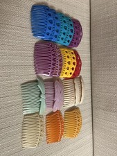 Set 21,Vintage Goody Side Hair Comb Accessory Barette Clip Colorful Combs USA 80