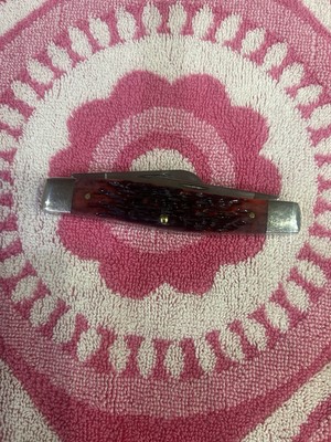 Case XX 2001 Cranberry Silver Script Large Stockman (6375) Knife