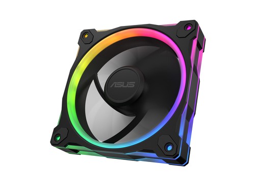 ASUS Prime MR120 ARGB Reverse Fan, Black Single Pack, 28mm Frame, 20 ARGB LEDs,
