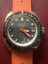 Vintage Lucien Piccard Gto Seashark 600 Gold Filled Auto-date World Time Watch Vintage Lucien Piccard Gto Seashark 600 Gold Filled Auto-date World Time Watch