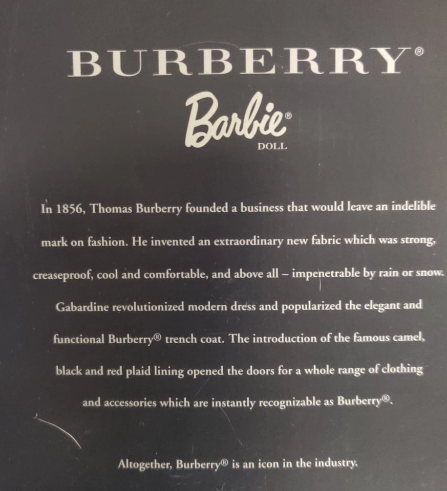 BARBIE Burberry Barbie 2000 — 第 4/4 张图片