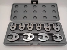 NAPA Evercraft Crowfoot Set 3/8" Dr. 10pc. Metric 10mm to 19mm GC, Taiwan 